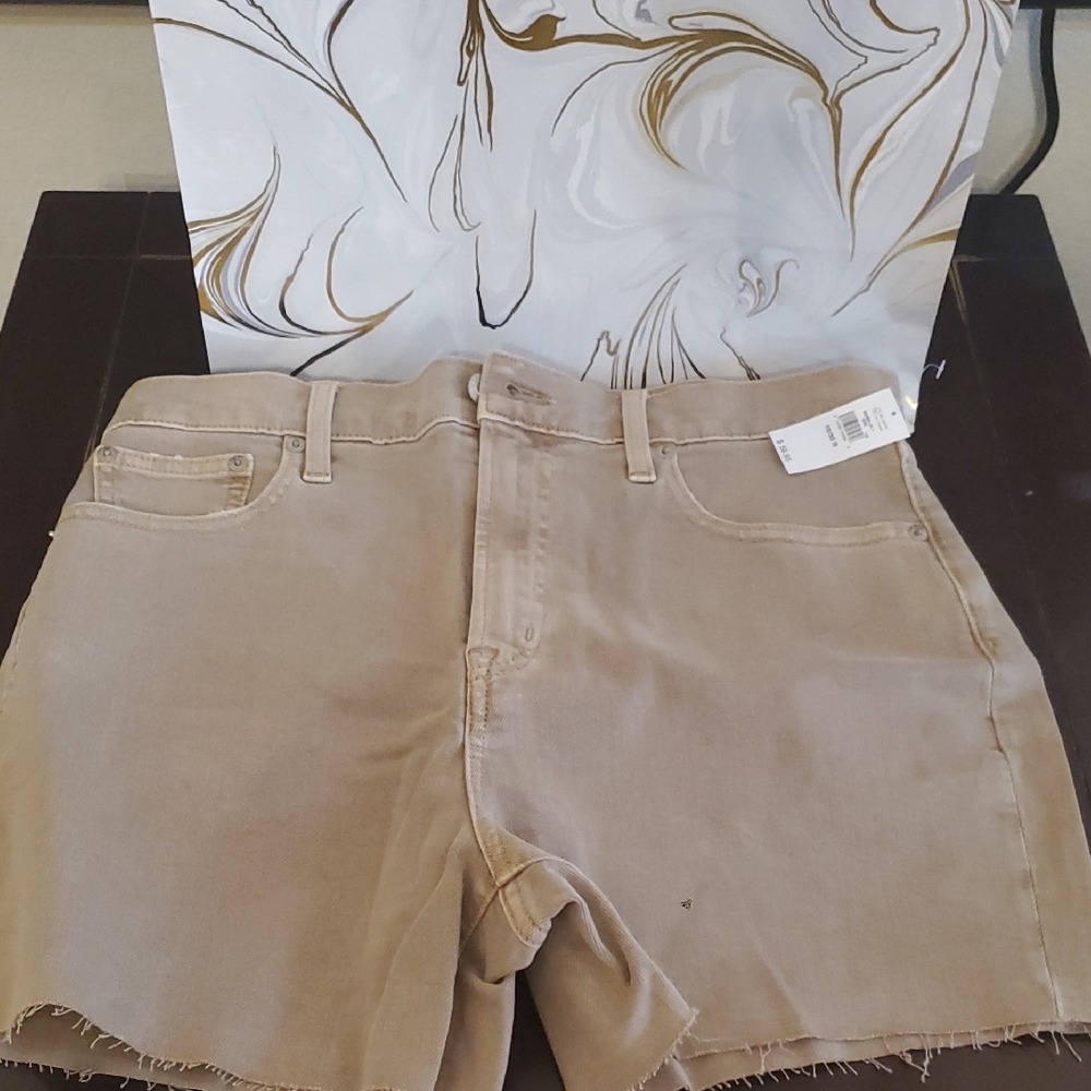 GAP Tan Jean Shorts with Casual Cut-Off Design